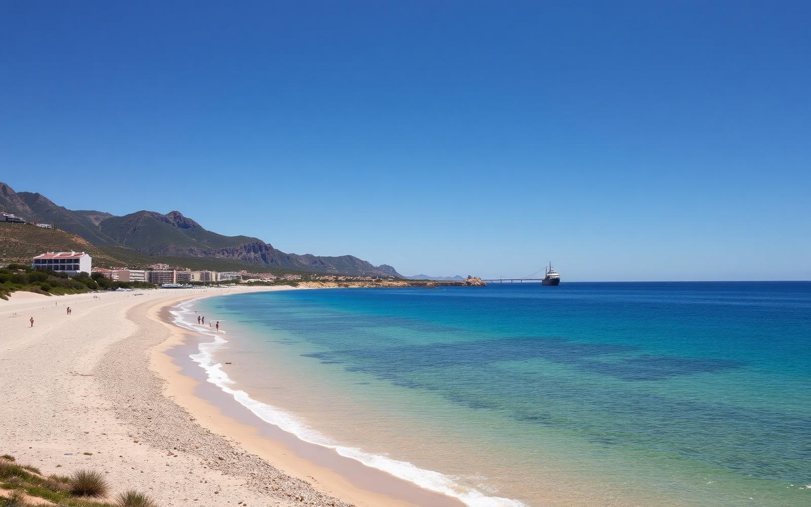 Secluded sandy beach at the foot of the Maro-Cerro Gordo cliffs
